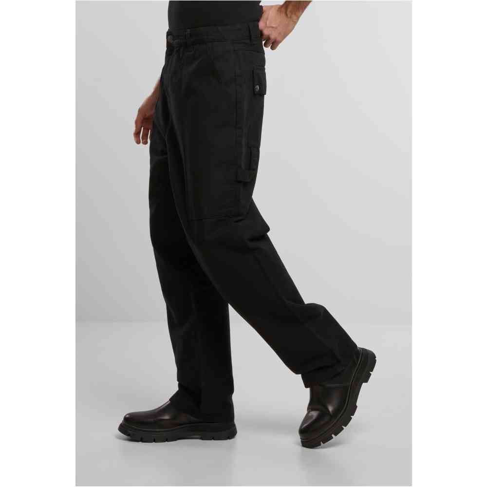 Urban Classics - Mens Cotton Carpenter Wijde broek - Zwart